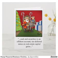 Funny Financial Business Christmas Card Zazzle Com Business Christmas Cards Business Christmas Christmas Cards Kids