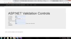 Email + (inurl:asp + ?id=). Asp Net Validation Controls Tutorial And Example