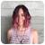 Purple Dip Dye Short Hair
