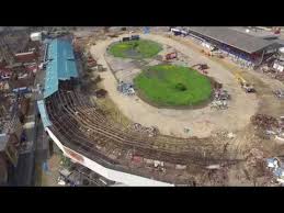 The pandan leaf stadium from north queensland. Wimbledon Stadium Demolition May 2018 Youtube