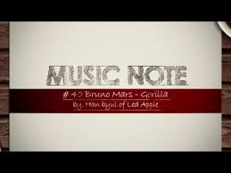 Bruno Mars Gorilla Hanbyul Of Led Apple Music Note 40 50 Led Apple Music Notes Apple Music