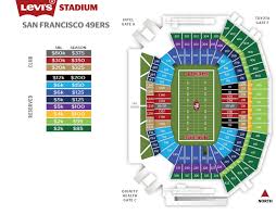 49ers seating chart and prices