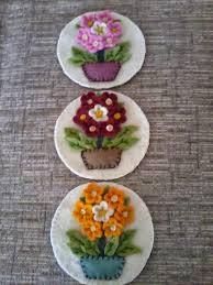 Sumbul Eldek Felt Flowers Feltflowers Kece Cicekler Elisi Fikirleri Boncuklu Susler