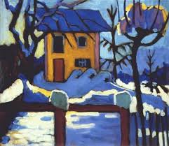 Haus Im Winter By Gabriele Munter Art Gabriele Munter Painting
