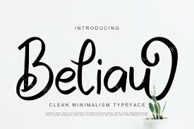Looking for clean modern fonts? Beliau Clean Minimalism Typeface 281538 Script Font Bundles