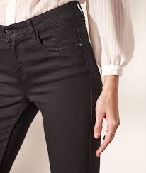 Jean blanc coupe culotte blanc. Jean Skinny Lia 7 8 Eme Noir Etam