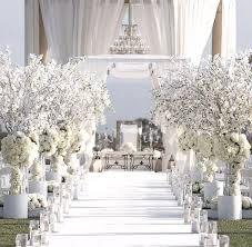 Wedding Ceremony Winter White Ceremony Aisle Pelican Hill Resort Flower Arrangements Chande White Weddings Reception All White Wedding White Wedding Theme