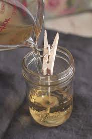 Diy Homemade Candles With Natural Lavender Rosemary Scent Live Simply Diy Candles Homemade Homemade Candles Candle Making