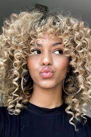 Curtain Bangs On Curly Hair Are What Our Hair Dreams Are Made Of In 2021 Really Curly Hair Curly Girl Hairstyles Curly Hair Styles