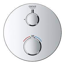 Check spelling or type a new query. Grohe Grohtherm 1 Outlet Thermostatic Shower Mixer Trim With Shut Off Valve 24075000