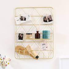 Check spelling or type a new query. Gold Metal Wall Storage With Shelf And Pegs Lisa Angel