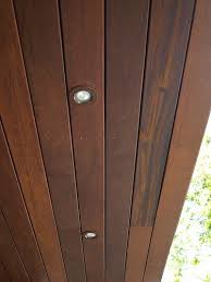 Wood Soffit Wood Ceilings Porch Lighting Exterior Lighting