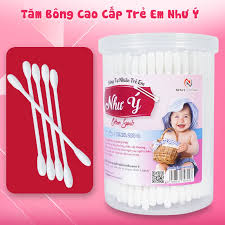 Tăm bông cao cấp trẻ em (hũ 200 cây)