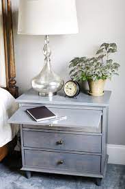 The nightstand is constructed from knotty white oak veneer over new zealand pine and solid hardwood in a weatehred oak. Nightstand W Charging Station Pullout Writing Tray Diy Nightstand Plans Nightstand Decor Diy Nightstand Plans Nightstand Plans