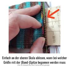 Der sockenlineal regular enthält 1 lineal: Tanja Steinbachs Sockenlineal Das Original Sockoloress Webseite