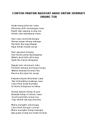 Maybe you would like to learn more about one of these? Contoh Pantun Nasehat Anak Untuk Hormati Orang Tua