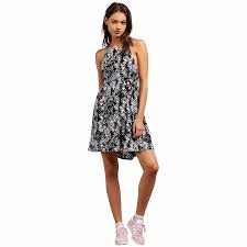 Details About Volcom Womens Sidesnaked Apron Front Cami Dress