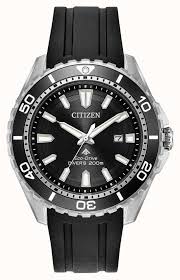 Citizen Eco Drive Professional Diver Black Rubber Strap Watch Citizen Mens Eco Drive Promaster Divers Rubber Strap Bn0190 07e First Class Watches Watches For Men Citizen Eco Citizen Watch