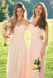 2016 Light Pink Chiffon Bridesmaid Dress Convertible Style Strapless Long Junior Bridesmaid Dresses Mixed Style Country Wedding Party Dress Silver Bridesmaids D Blush Pink Bridesmaid Dresses Blush Bridesmaid Dresses Vintage Bridesmaid Dresses