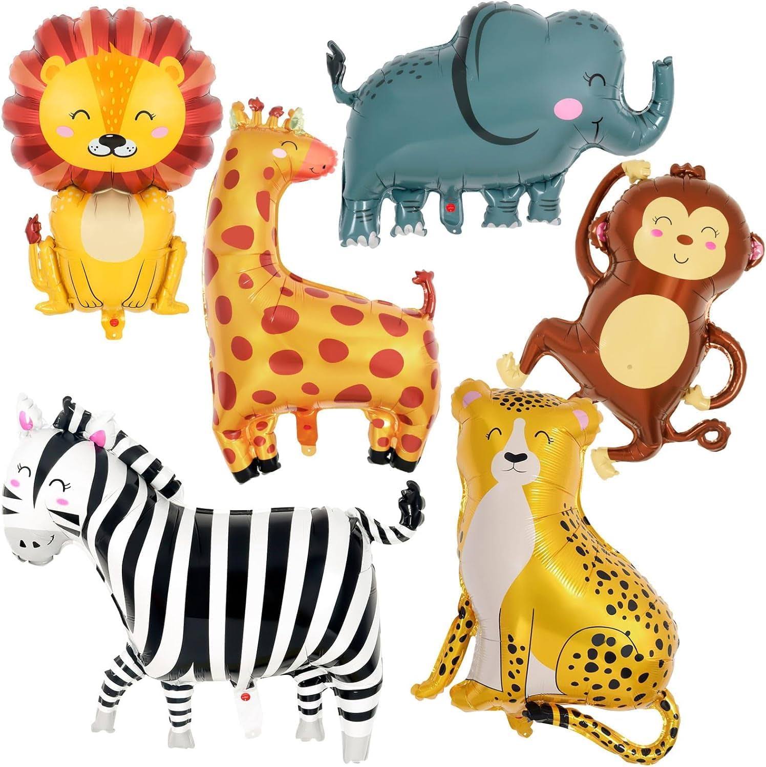 Safari Balloons | Jungle Animal Foil Balloons | Zoo Theme product image