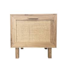Handcrafted from naturally grown rattan it features woven sides, and a cabinet door with. Felix Bedside Table Natural Mrd Home