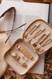 Mejuri Travel Case In Beige Richellekingsland Mejuri Jewelry Jewelry Case Deco Jewelry