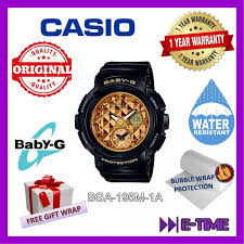 Sangat cocok digunakan diberbagai acara dan memiliki harga tidak terlalu mahal. Casio Baby G Original Bga 195m 1a Black Gold Multi Dimensional Design Watch