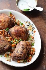 Jerk Roasted Chicken Thighs And Sweet Potato Dinner With Creamy Honey Jalapeno Sauce Paleo Recipe Sweet Potato Dinner Potato Dinner Roasted Chicken Thighs