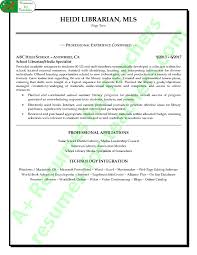 media / librarian resume sample