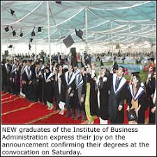 Personalized photo newspaper graduation party invitation. Karachi 256 Iba Graduates Awarded Degrees Newspaper Dawn Com