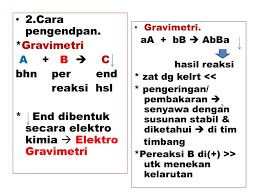 Check spelling or type a new query. Analisa Gravimetri Metoda Gravimetri Ppt Download