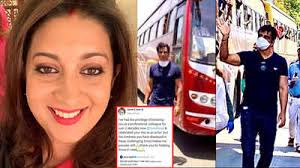 From helping migrants reach their home to providing oxygen cylinders to the needy, the actor has done it all. Smriti Irani Praises Actor Sonu Sood For Helping Migrants Hindi Movie News Times Of India