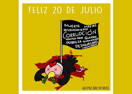 20 de julio colombia animado. Caricatura Feliz Veinte De Julio Las2orillas