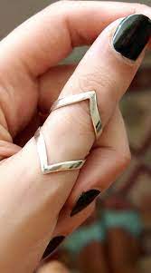 Chevron Ring Arthritis Ring Splint Knuckle Ring Adjustable Thumb Ring Sterling Sil Sterling Silver Earrings Studs Womens Silver Jewelry Silver Rings Simple