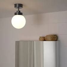 Ikea recommends led bulb e26 400 lumen globe opal white (2 pcs). Frihult Ceiling Lamp Black Ikea In 2021 Ceiling Lights Ceiling Lamp Ceiling Lamp Black