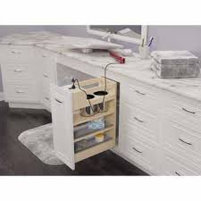 The new bathroom style offers a wide collection of bathroom vanities, led medicine cabinets, bathroom accessories, shower located in new york, brooklyn, the store also deliver throughout the usa. Vanity Outlet Grooming Base Cabinet Organizer With Blumotion Soft Close Slides For Face Frame 12 Full Height Vanity By Rev A Shelf Kitchensource Com