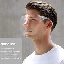 Visiret leveres med beskyttelsesfilm der skal tages af før anvendelse. Face Shield Brille Schutzvisier Transparent Kaufland De