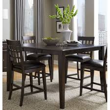 View our measure for delivery guide. A America Bristol Point 36 54 Square Gathering Height Table With Butterfly Leaf In Warm Grey Finish Btlwg6750