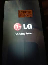 How to fix lg security error issue. Lg Security Error
