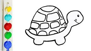 Kura kura kartun png 3 png. Cara Menggambar Dan Mewarnai Hewan Kura Kura Glitter Turtle Coloring Page For Kids Youtube