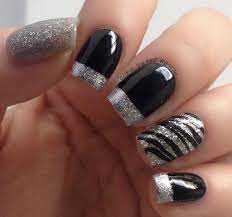 #nails ⚪⚫☯ | ropa en 2019 | uñas náuticas, uñas negras. Disenos De Unas Esculpidas Negras Diseno De Unas