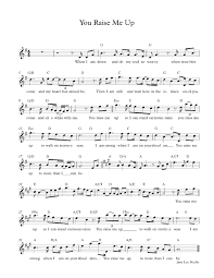 You Raise Me Up Music Sheet With Guitar Chord Download You Raise Me Up In C Major Violin Sheet With G Piano Sheet Music Free Easy Piano Sheet Music Sheet Music