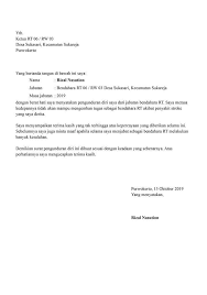 Bersama surat ini saya hendak mengajukan surat pengunduran diri dari perusahaan aminerka dan melepas jabatan yang sedang saya pegang ini terhitung sejak hari ini tanggal 10 november 2018. 16 Contoh Surat Pengunduran Diri Dari Kepengurusan Rw Kumpulan Contoh Surat