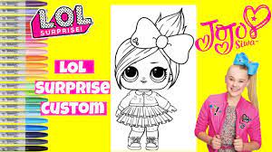 Coloring pages ideas remarkable jojo siwa printable picture net worth songs free animalskins pictures to print. Custom Lol Surprise Doll Jojo Siwa Lol Surprise Coloring Book Page Youtube