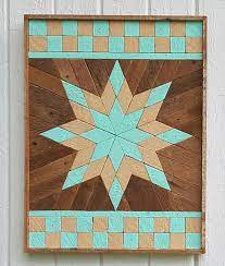 Handmade Southwestern Original New Wooden Wall Art Painted Star From Reclaimed Wood Lath Reasonably Price Wood Wall Art Reclaimed Wood Wall Art Lath Art