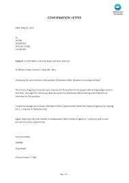 How To Write A Confirmation Letter An Easy Way To Start Is To Download This Sample Confirmation Letter For Applicant N Confirmation Letter Lettering Templates
