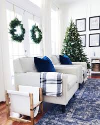 But i always seem to be behind schedule with getting my decorations up. Easy Blue And White Christmas Decorating Ideas Jane At Home