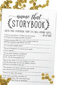 Name That Storybook Baby Shower Game Name The Children S Etsy Baby Shower Games Unique Top Baby Shower Games Storybook Baby Shower