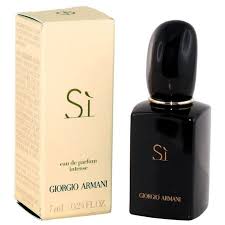 A luminous fragrance for the modern woman who's strong, feminine sophisticated and charismatic. Giorgio Armani Si Eau De Parfum Intense Miniature 7 Ml