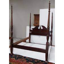 Sale on natural & organic beauty. 1980s Vintage Colonial Style Rice Carved 4 Poster Bed Attr To Henkel Harris Queen Size Chairish